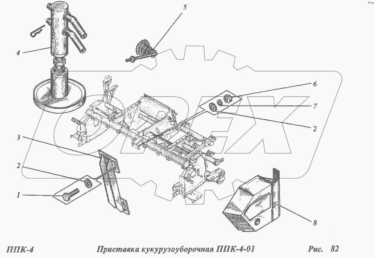 Приставка кукурузоуборочная ППК-4-01